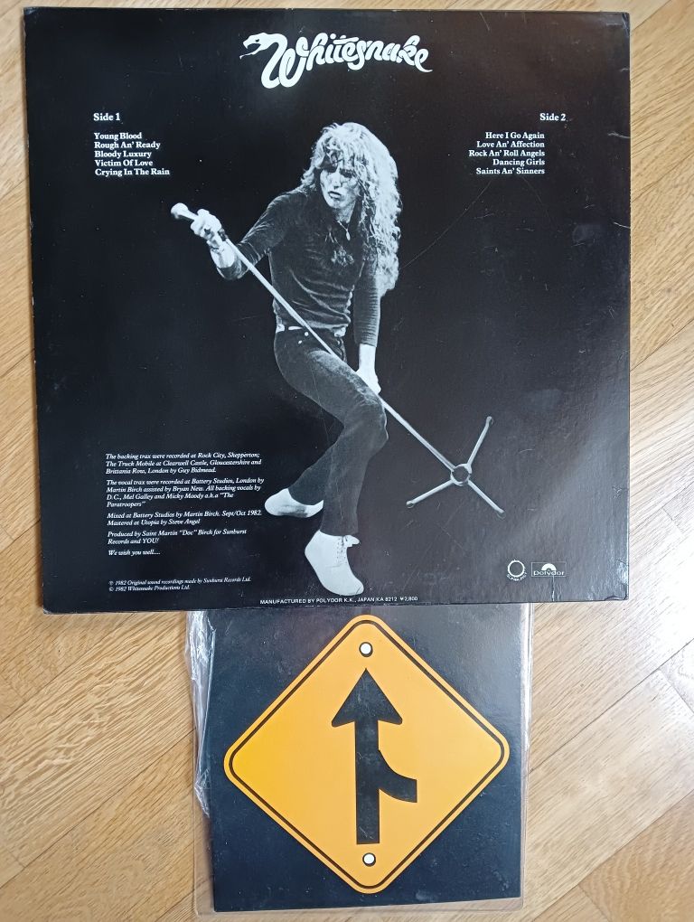 Płyta winylowa Whitesnake Saints JAPAN Coverdale Page Zeppelin Purple