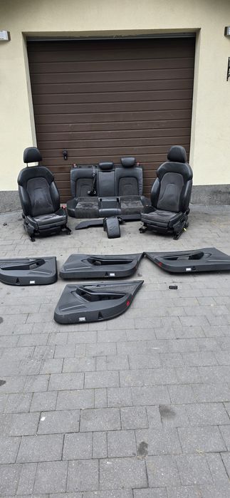 Fotele kanapy boczki Audi A4 B8 półskóra Europa grzane