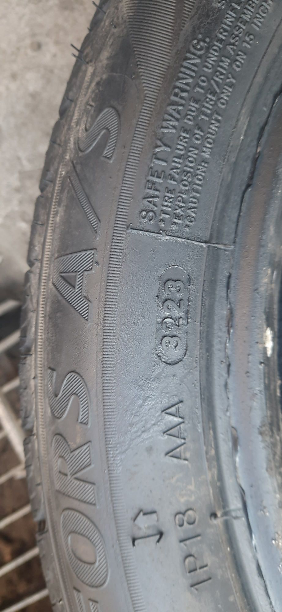 Opony 185/55/15 dwie sztuki stan bardzo dobry bieznik 7 mm