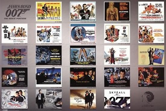 Lote completo Posters novos Sean Connery James Bond
