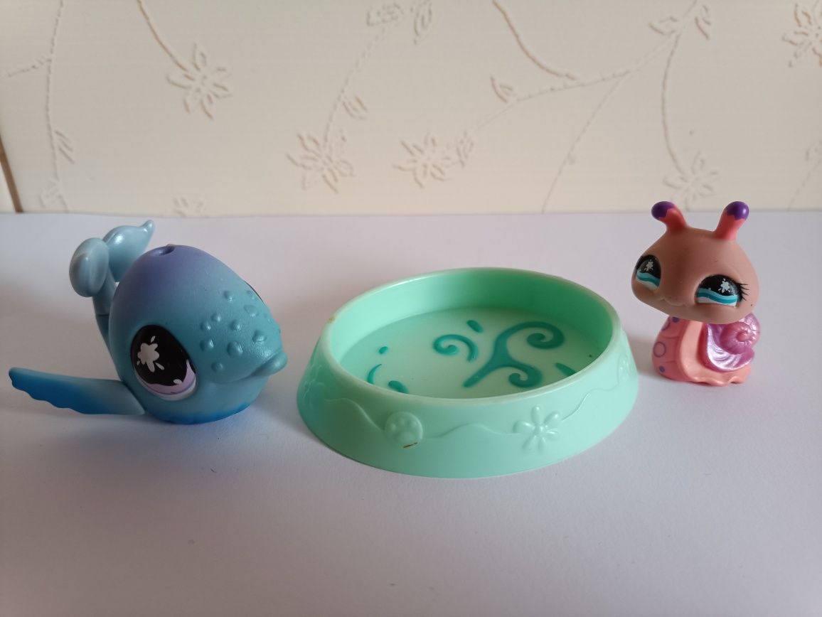 Figurki LPS    WIELORYB #824    ŚLIMAK #823   UNIKAT littlest pet shop