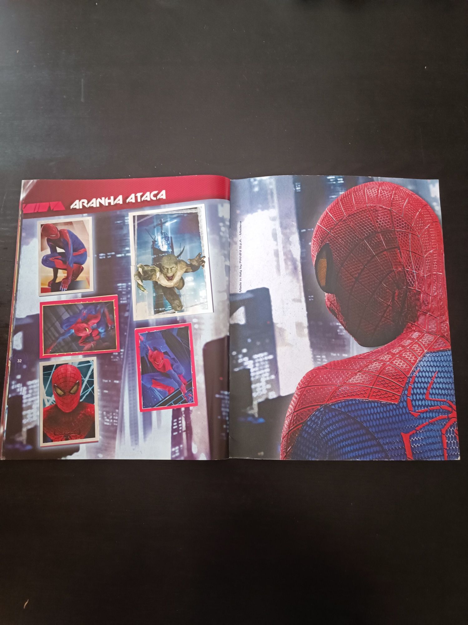 Caderneta completa o fantástico homem aranha