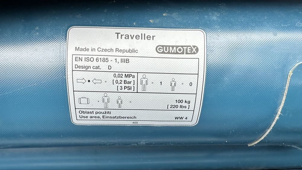 Kajak pneumatyczny GUMOTEX Traveller
