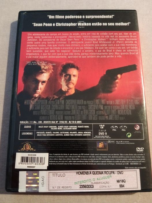 DVD homens á queima roupa