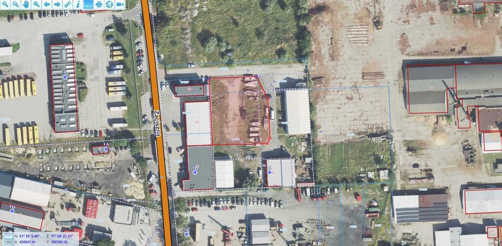 Wynajem teren działka przemysłowa ok. 1600m2