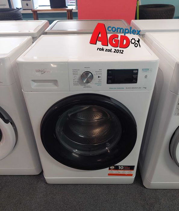 ROK GWARANCJA Pralka PAROWA Whirlpool FFB7238BVPL Inwerter 7kg 1200obr