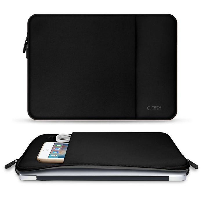 "Etui Neoprenowe Tech-Protect Czarne Do Laptopa 13 Calowego"