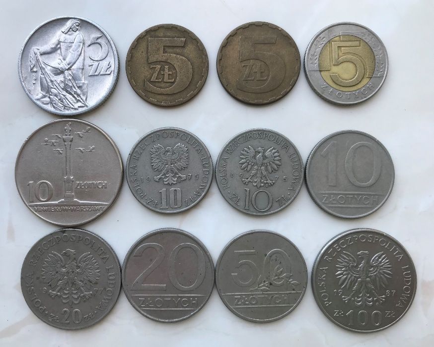 Злотий 1, 2, 5, 10, 20, 50, 100 Купюра, банкнота, бона Zloty Польша