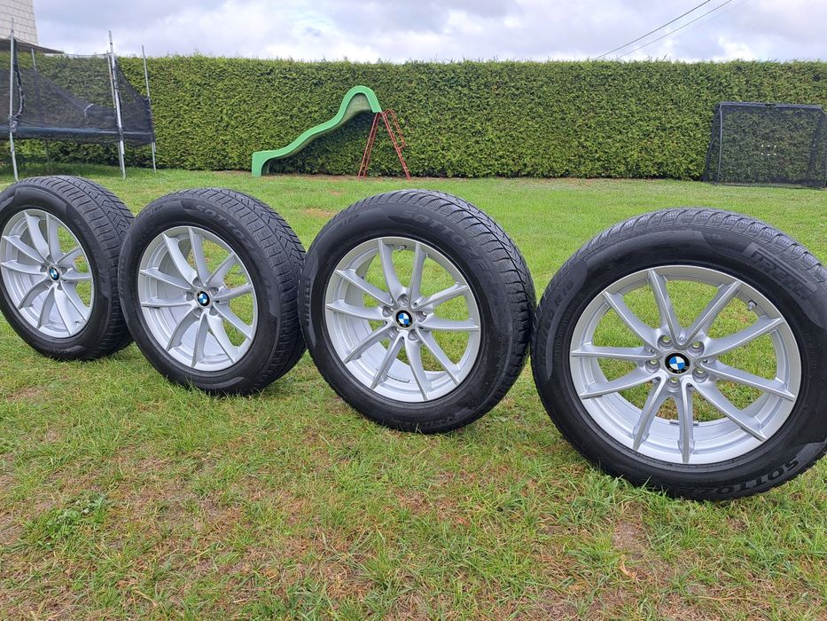 Super okazja! 5X112 Oryginalne koła zimowe BMW X3 X4 Pirelli 225/60 18
