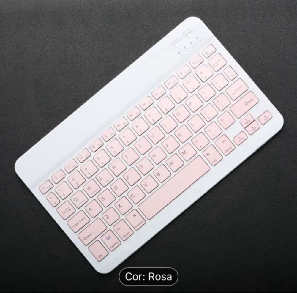 Teclado ROSA portátil sem fios NOVO para TABLET/ IPAD