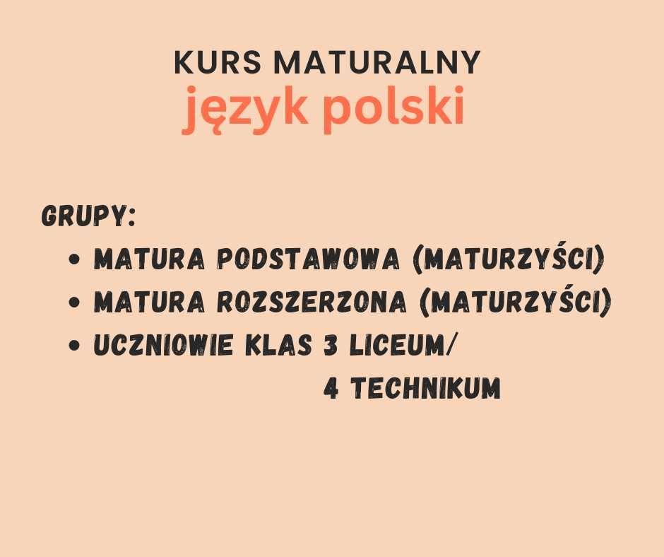 Korepetycje język polski matura online