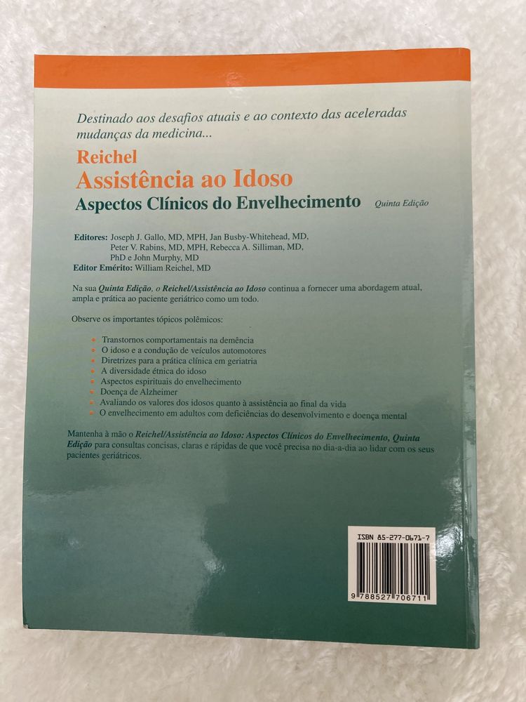 Livros de Gerontologia, como novos