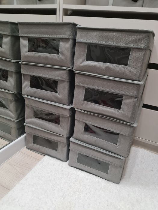 Organizery tekstylne szare 8 sztuk