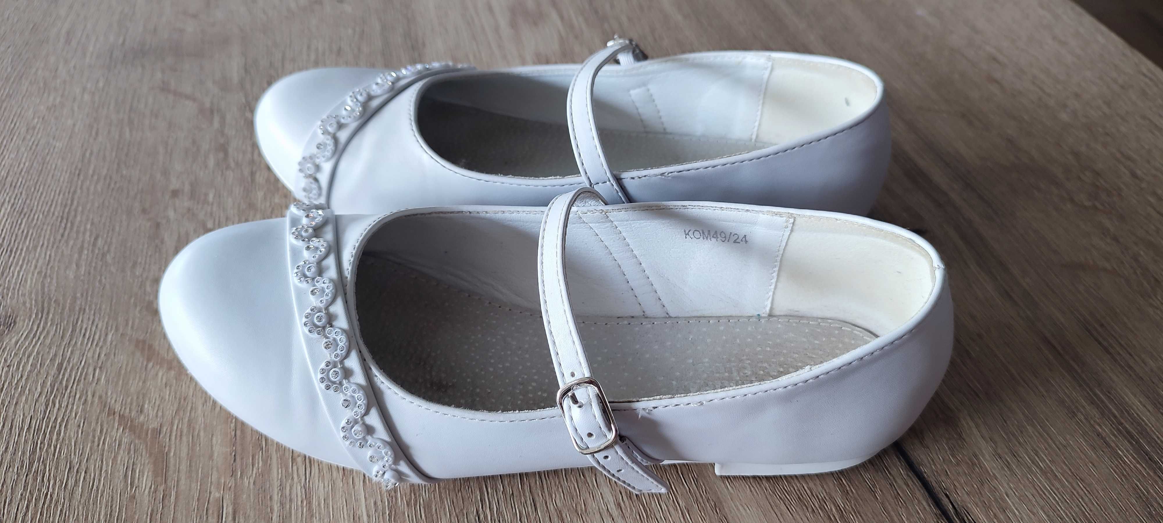komunijne buty białe do komunii rozm. 36