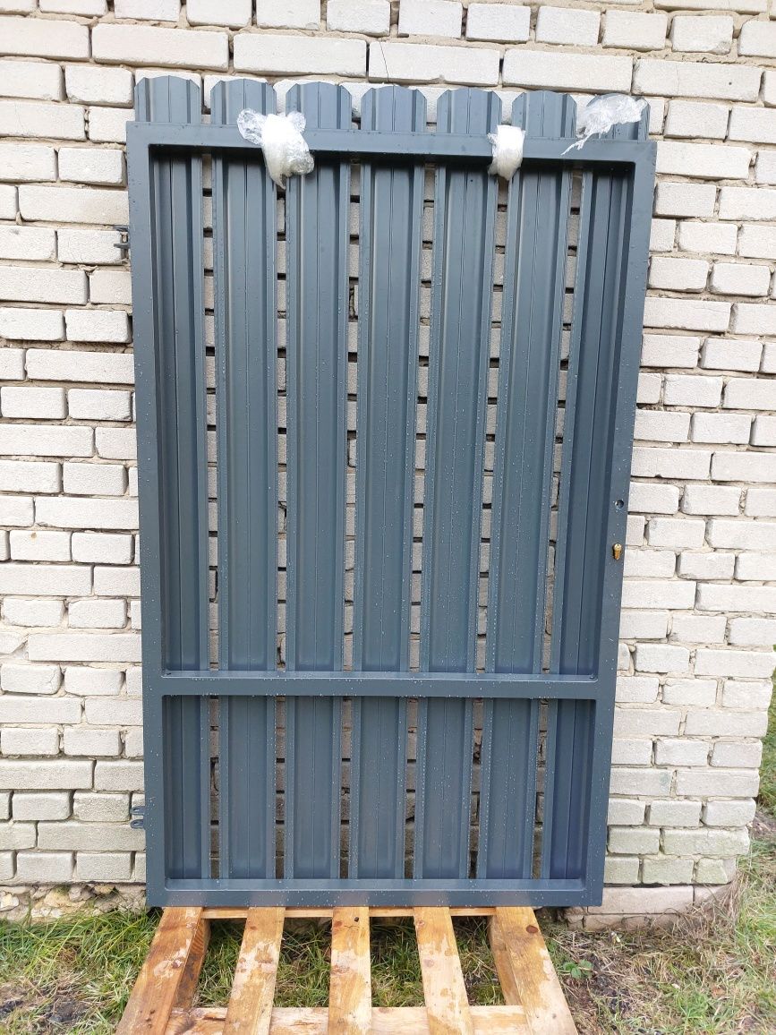 sztachety metalowe brama furtka 4 m x 1,7 h