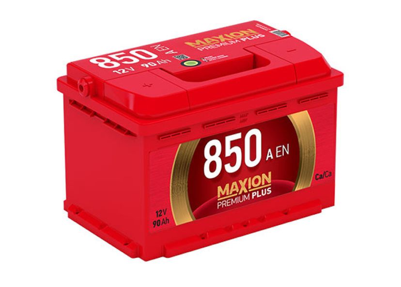 Автомобильный аккумулятор Maxion Premium Plus 90Аh 850А R+