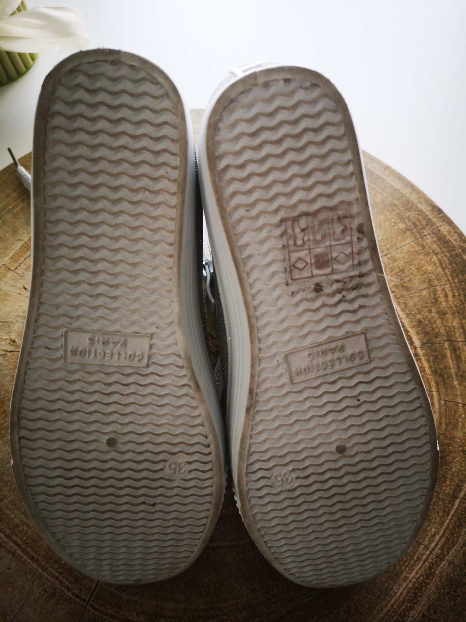 Nowe buty damskie, Collection Paris, Silver DD387-2 rozmiar 35