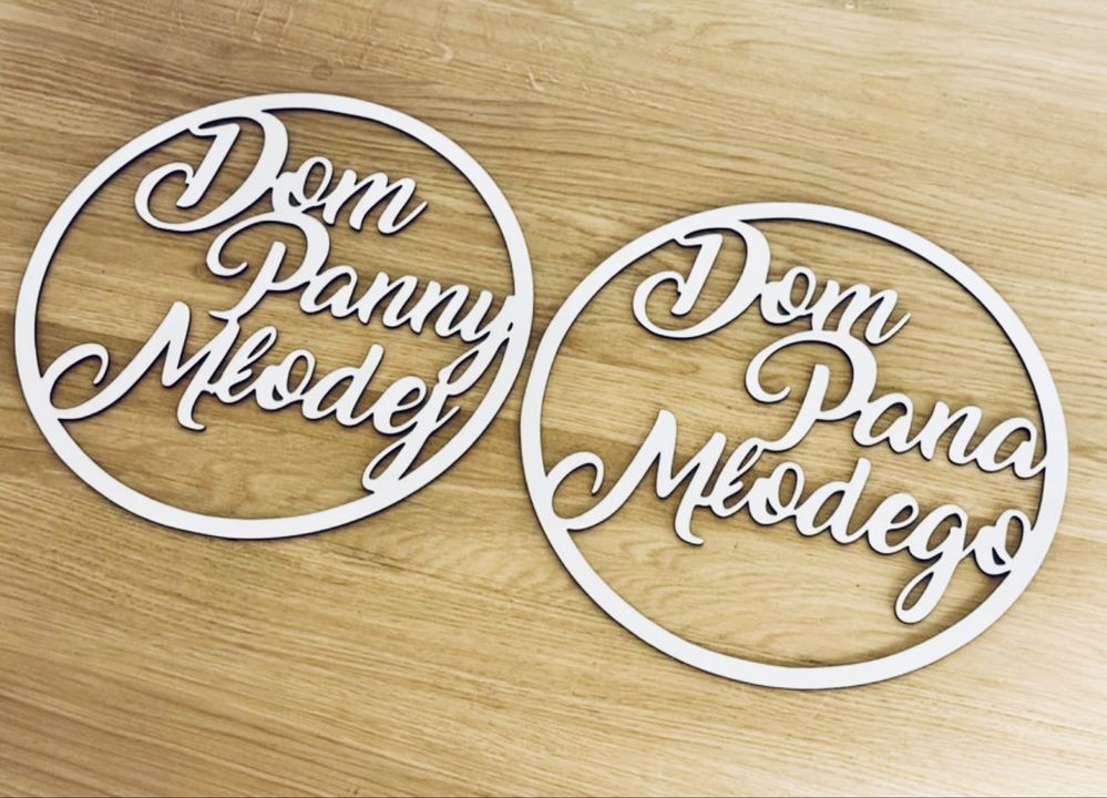Zestaw obreczy Dom Pana Młodego Dom pani Młodej