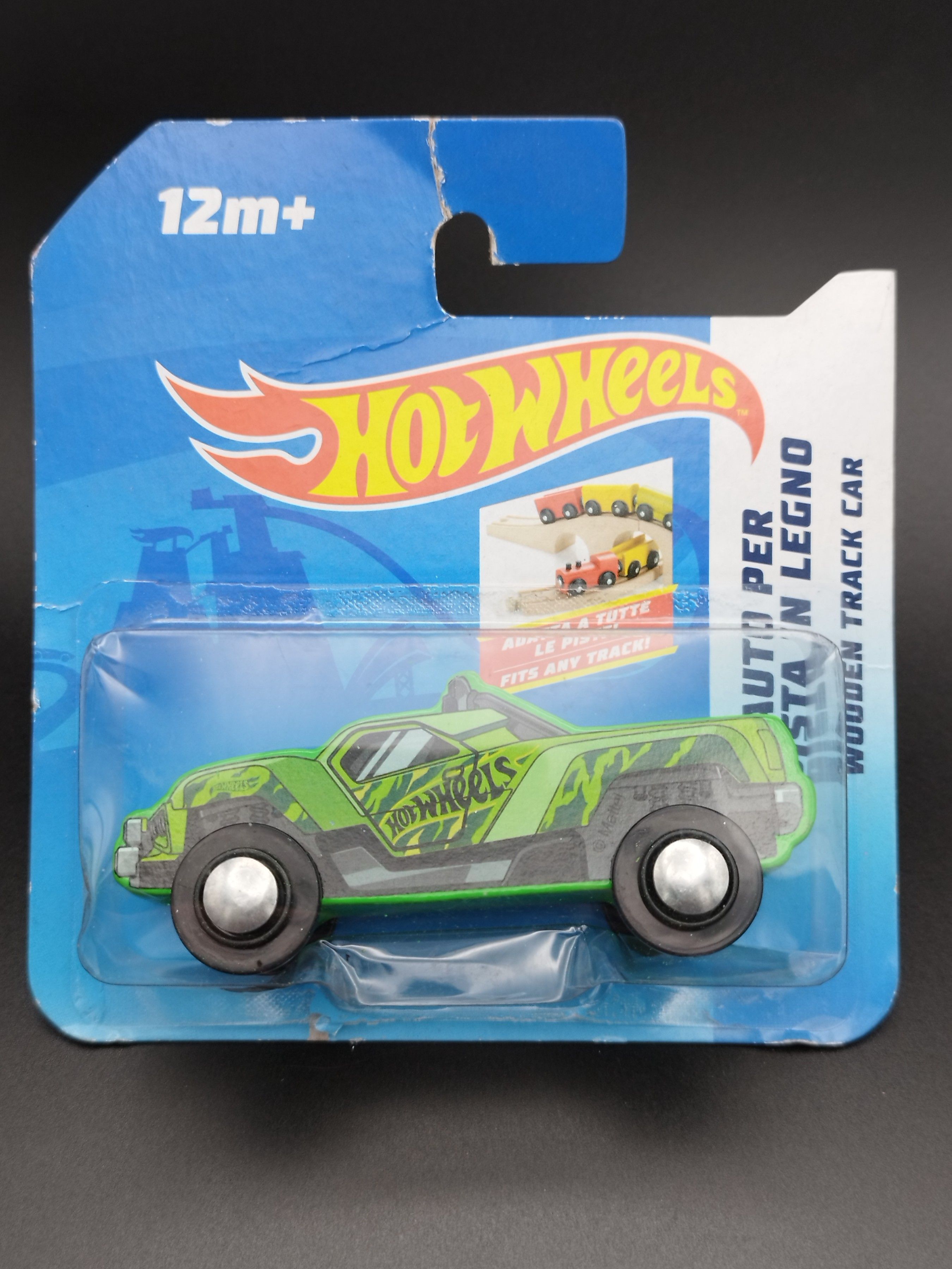 Hot Wheels Drewniany pierwszy resorak dla dziecka 12m+