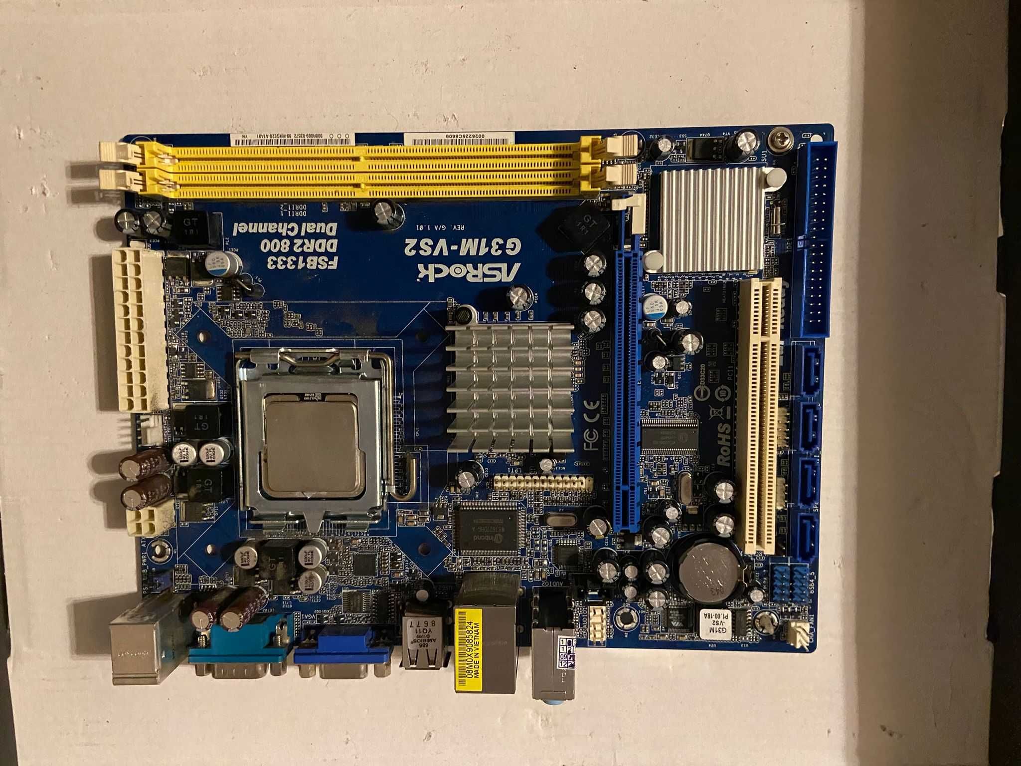 Intel CORE 2DUO, płyta główna ASRock G31M-S