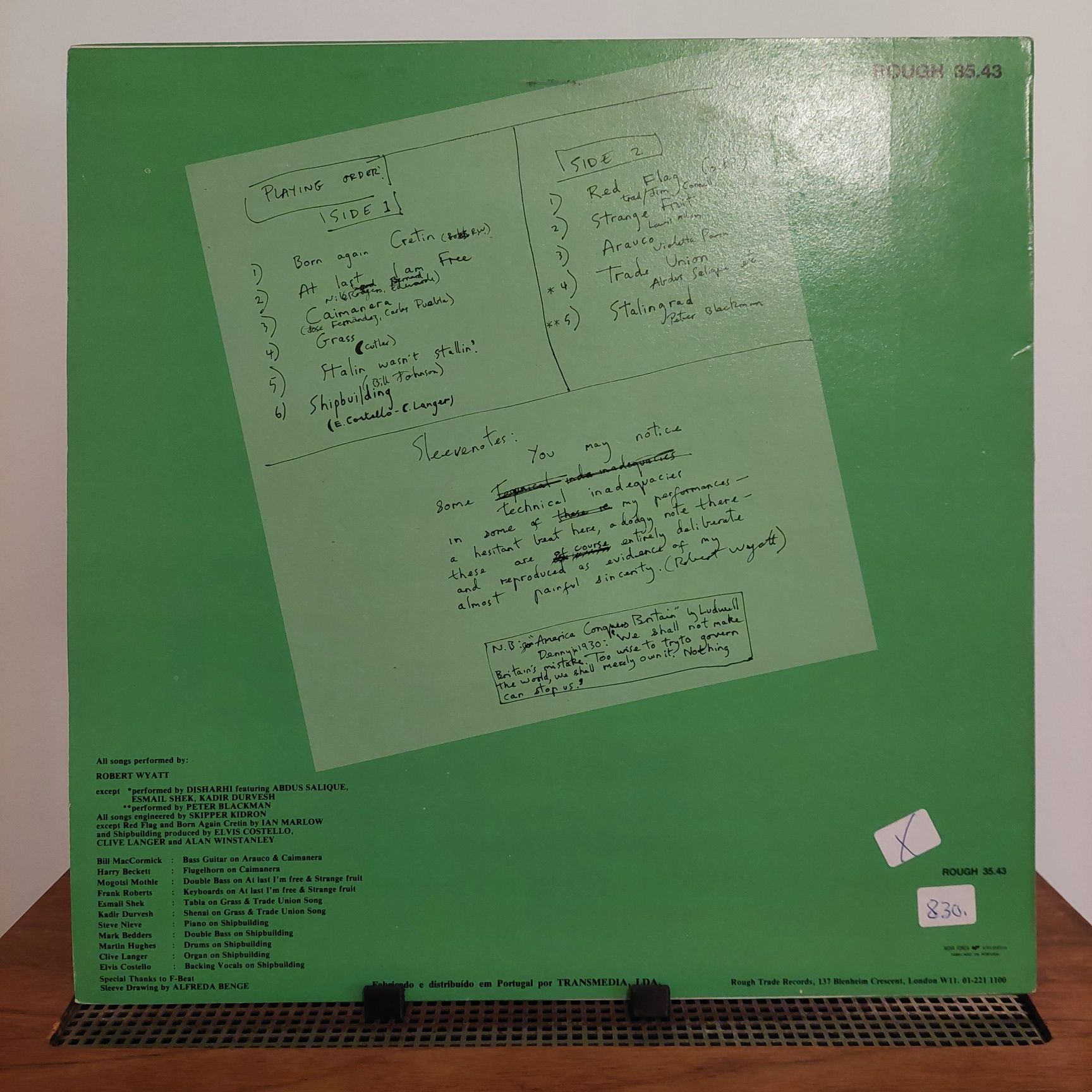 Vinil LP Robert Wyatt – Nothing Can Stop Us
