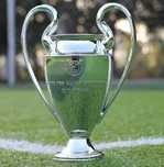 Troféu Liga dos Campeões decoração Taça Futebol Champions League 16cm