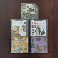 Zestaw 5 CD PC edukacyjne encyklopedia