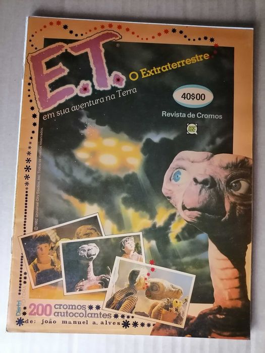 Caderneta Cromos c/Diversões GALP 1982 -  E. T.   O Extraterrestre