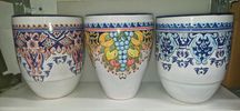 Tunezyjska ręcznie robiona donica ceramiczna wysokość 42 cm średnica32