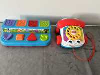 Telefon fisher price, playgo wyskakujace zwierzatka