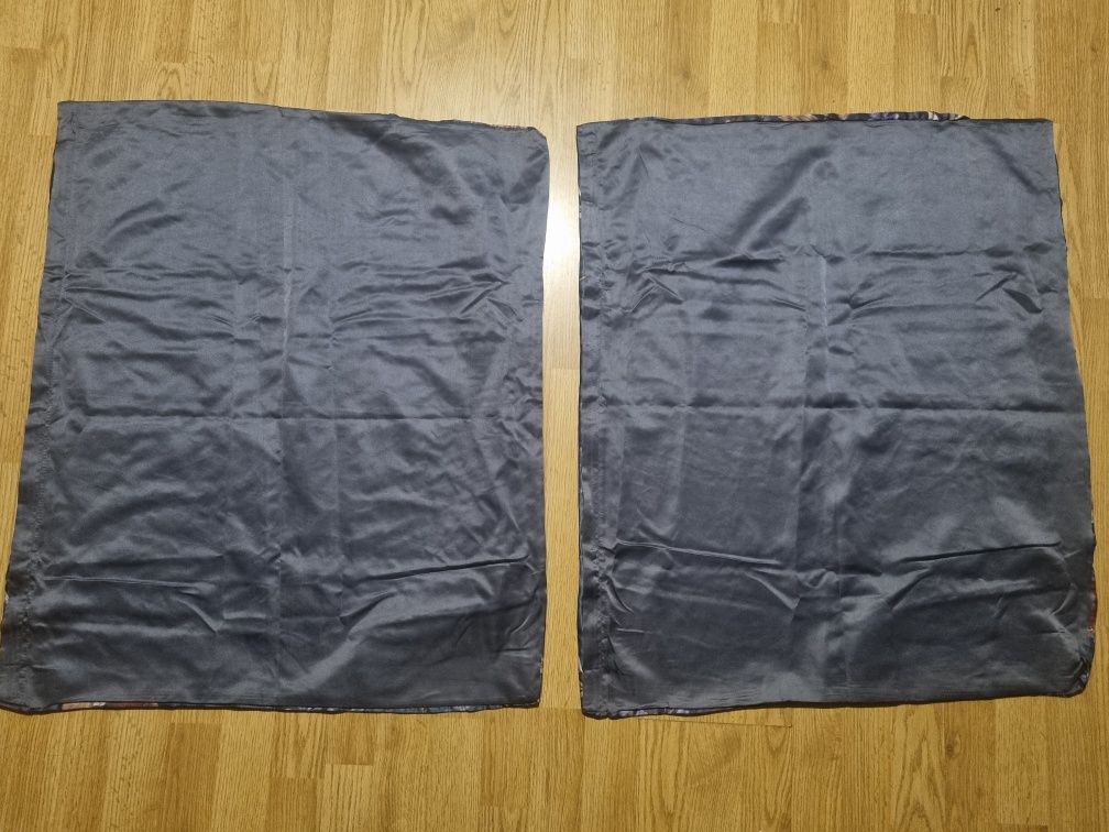 Pościel dwustronna 220 x 200 cm +2 x 70 x 80 cm granatowa wzór nowa