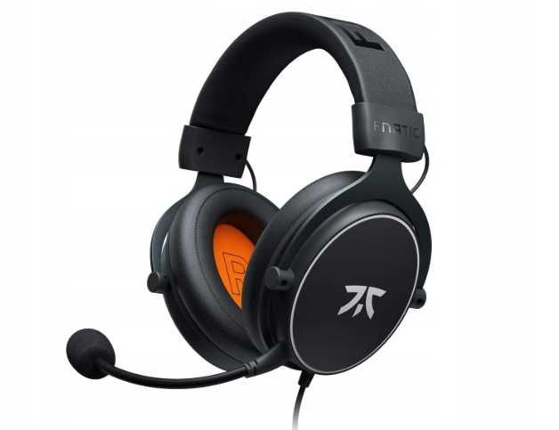 Słuchawki gamingowe Fnatic Gear React z mikrofonem czarne