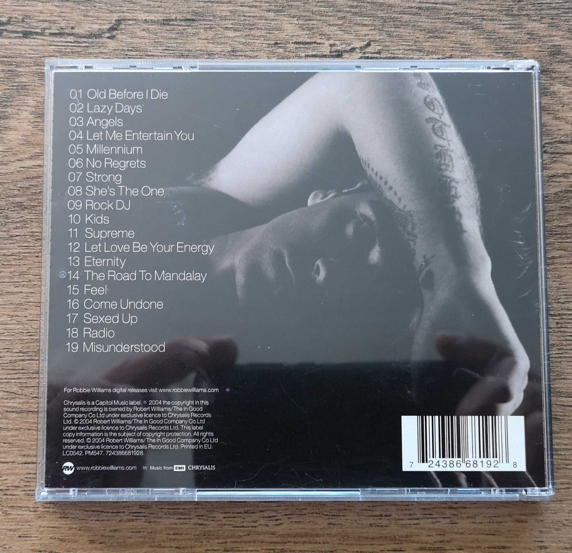 ROBBIE WILLIAMS-Greatest Hits orginalna płyta CD.Stan bardzo dobry.