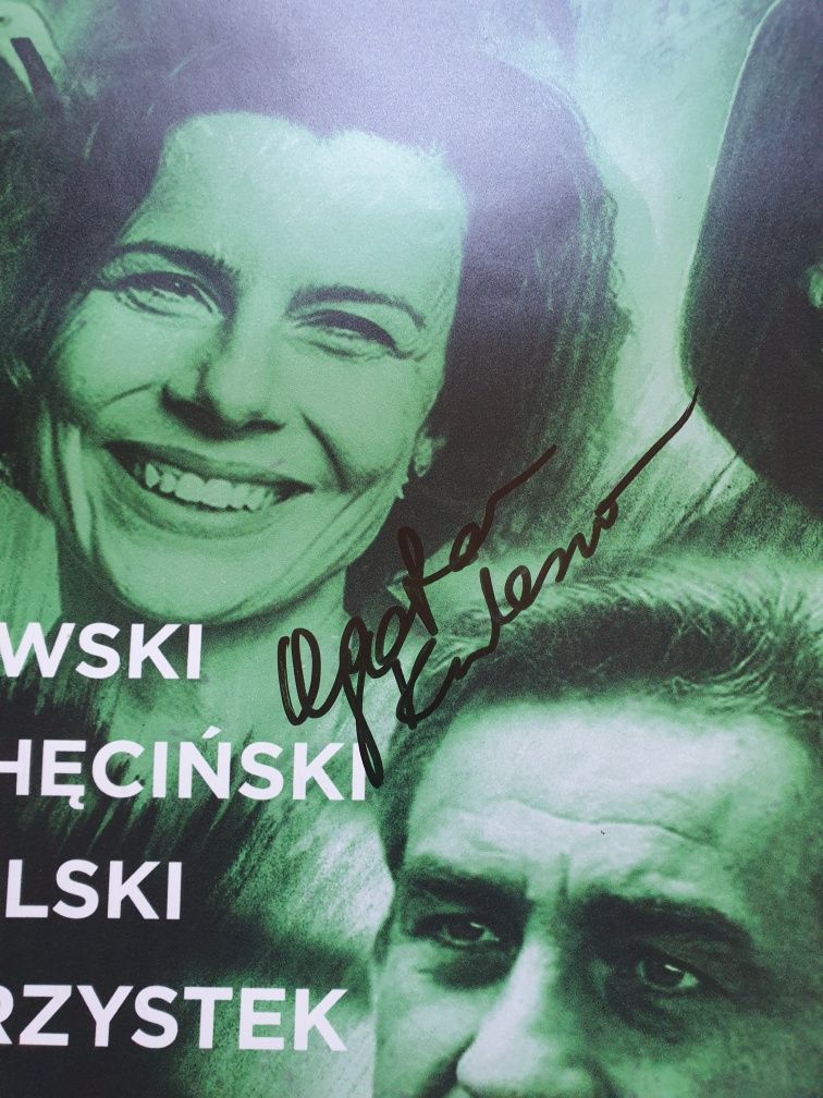 Plakat z festiwalu z autografami