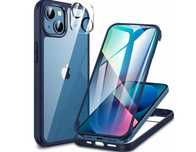 Nowe Etui Case Pokrowiec Obudowa Przód + tył Iphone 13 Mini niebieskie