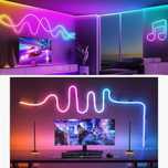 Гибкий LED Neon RGB 10м: Умная лента, пульт, Bluetooth. Для декора.