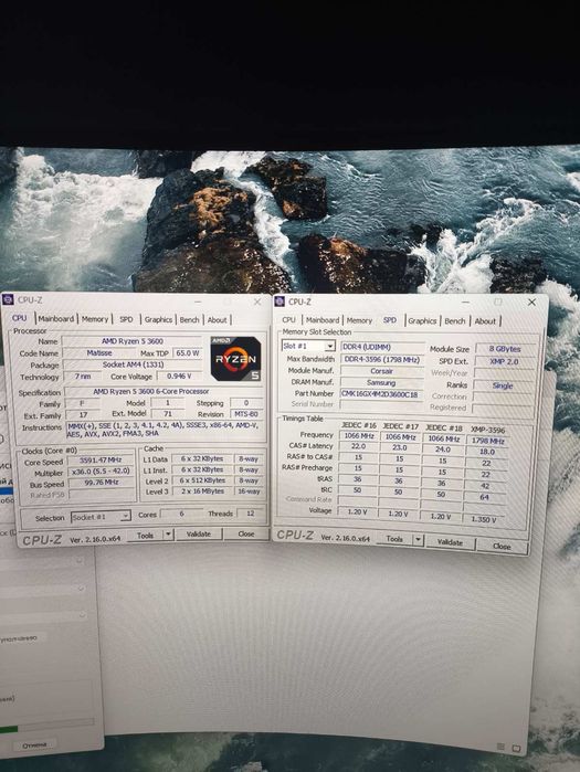 Продам комплект Ryzen 5 3600,DDR4 16 GB, A-320.
