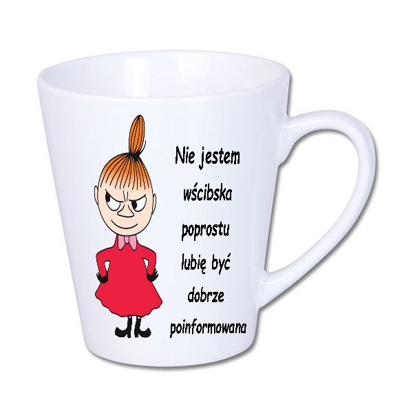 Kubek z nadrukiem Mała Mi,  Śmieszne, BI-LATTE1-MI-061