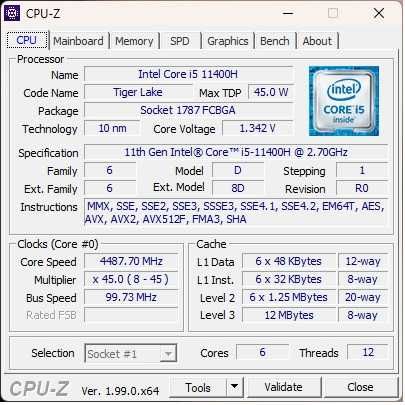 Комплект Intel Core i5 11400H(6c-12t)12Mb+MB H570+DDR4 16Gb3200+Cooler