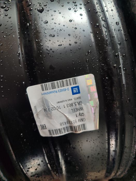 Диски металеві r16 opel astra j chevrolet bolt 5.105 et 44 dia 56.6