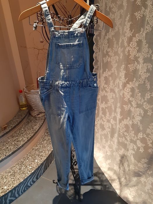 Ogrodniczki 11 lat next jeans denim błękit jakość tkmaxx młodzież dzie