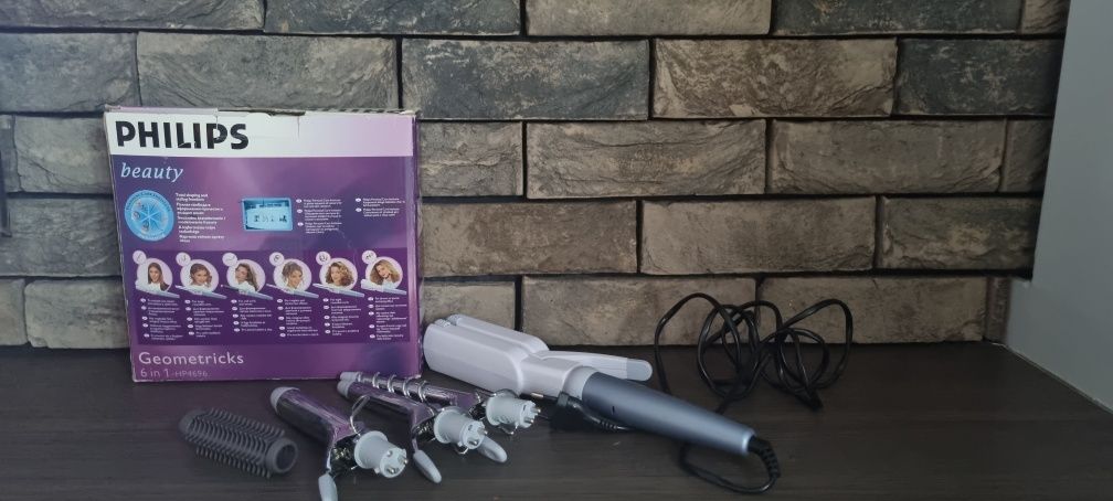 Zestaw Geometricks 6 in 1  do stylizacji włosów marki Philips