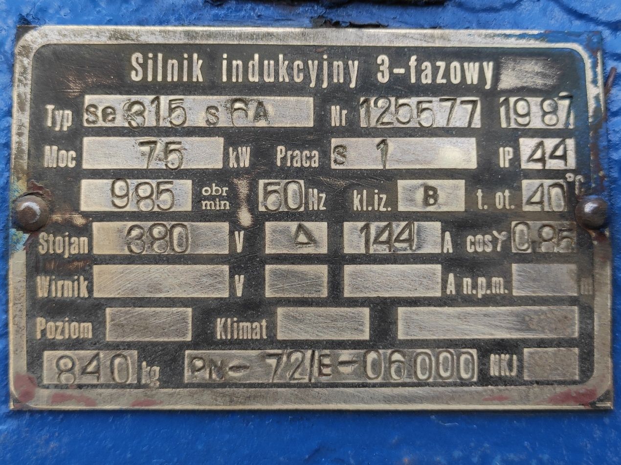 Silnik elektryczny 55 75 90 Sf 110 kW 132 160 EMIT 200 Sg Se 315 355Sh