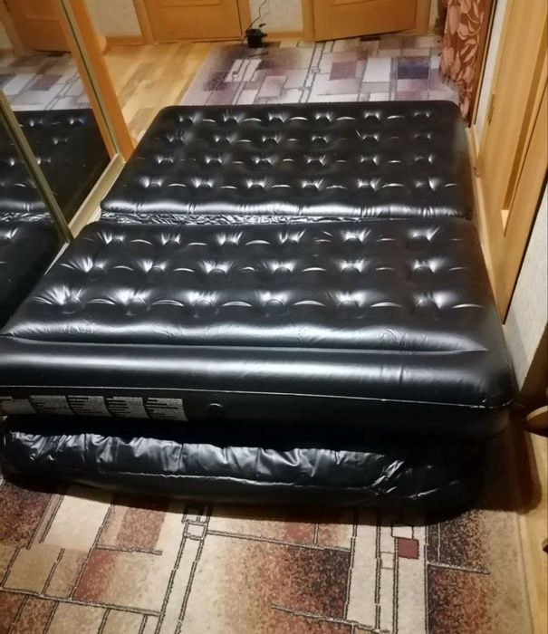 Надувний двоспальний диван, двох спальний розкладний диван, диван