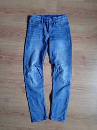 Spodnie jeansy rurki h&m 134 stan idealny dla dziewczynki