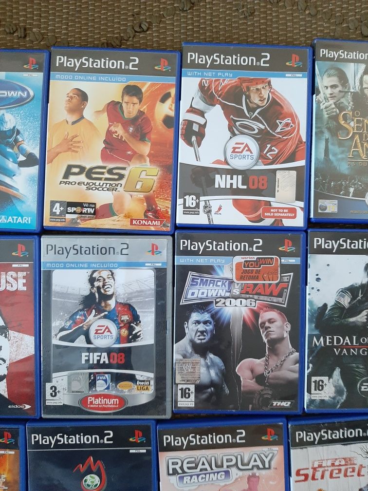 Vários jogos da PS2