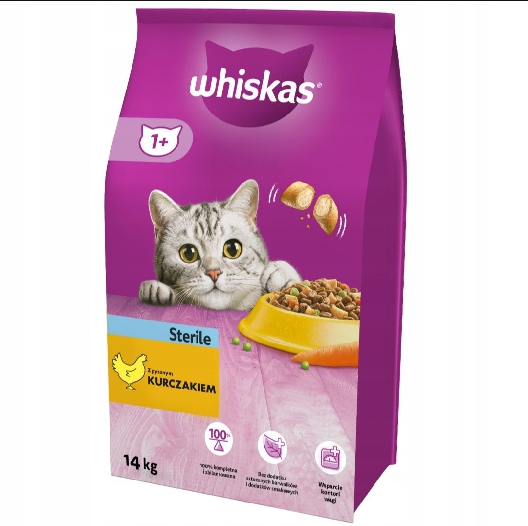 Whiskas Sucha Karma dla Kotów Dorosłych po Serylizacji z Kurczakiem 14