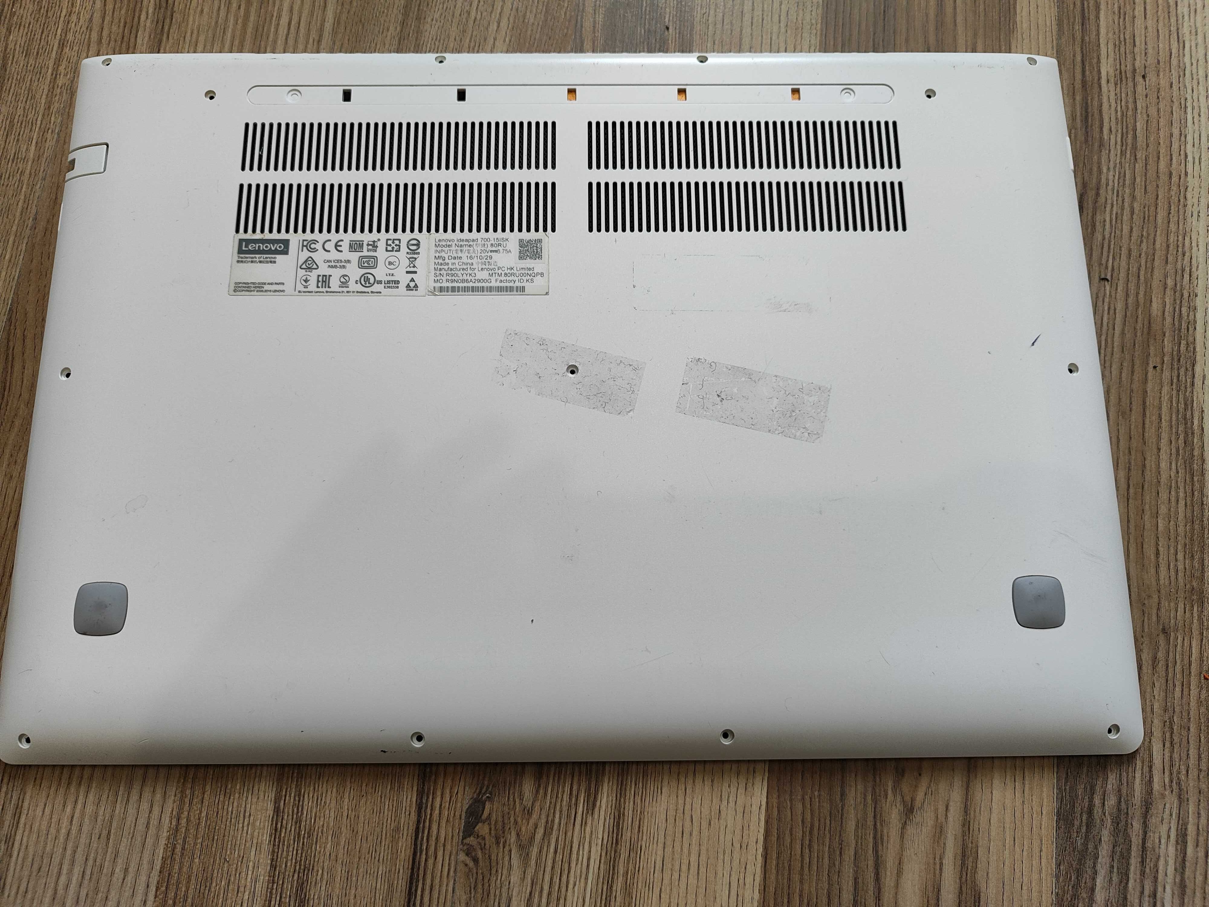 Lenovo 700-15ISK корпус, тачпад, клавіатура, петлі, рамка, динаміки