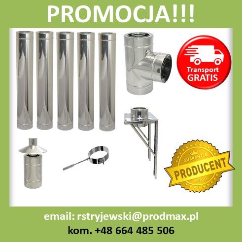 PROMOCJA!!! KOMIN IZOLOWANY kondensacja 80/125/180 5mb Turbo PRODUCENT