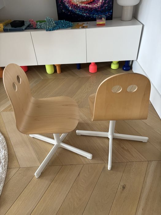 Krzesło dziecięce Ikea Valfred Sibben design kpl. jak nowe